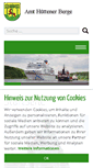 Mobile Screenshot of amt-huettener-berge.de
